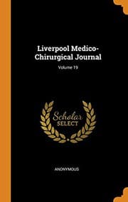 Tapa de Liverpool Medico-Chirurgical Journal; Volume 19