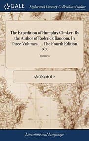 Tapa de The Expedition of Humphry Clinker. by the Author of Roderick Random. in Three Volumes. ... the Fourth Edition. of 3; Volume 2