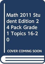 Tapa de MATH 2011 STUDENT EDITION 24 PACK GRADE 1 TOPICS 16-20