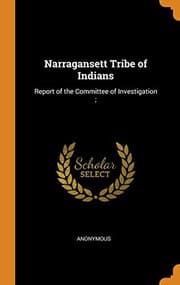 Tapa de Narragansett Tribe of Indians