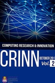 Tapa de Computing Research & Innovation  Vol 2, October 2017