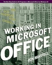 Tapa de Working in Microsoft office