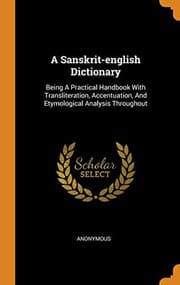 Tapa de A Sanskrit-English Dictionary