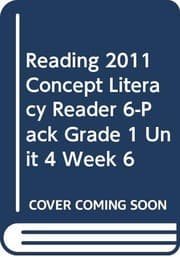 Tapa de READING 2011 CONCEPT LITERACY READER 6-PACK GRADE 1 UNIT 4 WEEK 6