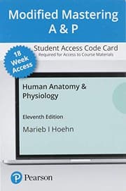 Tapa de Modified Mastering A&P with Pearson eText -- Access Card -- for Human Anatomy & Physiology