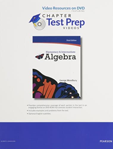 Tapa de Video Lectures on DVD for Elementary & Intermediate Algebra