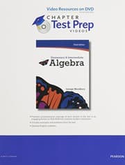Tapa de Video Lectures on DVD for Elementary & Intermediate Algebra