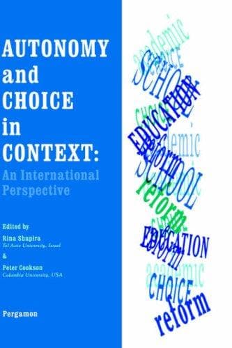 Tapa de Autonomy and Choice in Context