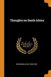 Tapa de Thoughts on South Africa