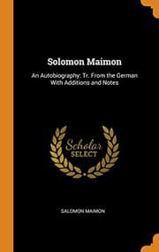 Tapa de Solomon Maimon : An Autobiography