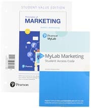 Tapa de Principles of Marketing, Student Value Edition + 2019 MyLab Marketing with Pearson eText -- Access Card Package