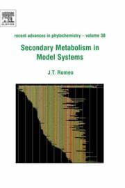 Tapa de Secondary metabolism in model systems