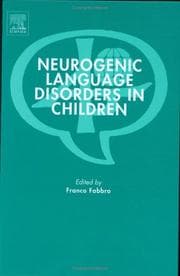 Tapa de Neurogenic language disorders in children