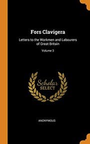 Tapa de Fors Clavigera