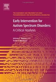 Tapa de Early intervention for autism spectrum disorders
