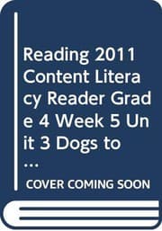 Tapa de READING 2011 CONTENT LITERACY READER GRADE 4 WEEK 5 UNIT 3 DOGS TO THE RESCUE!