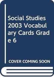 Tapa de SOCIAL STUDIES 2003 VOCABULARY CARDS GRADE 6