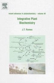 Tapa de Integrative plant biochemistry