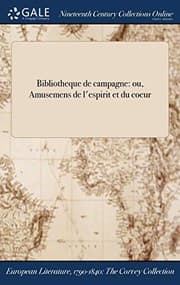 Tapa de Bibliotheque de campagne