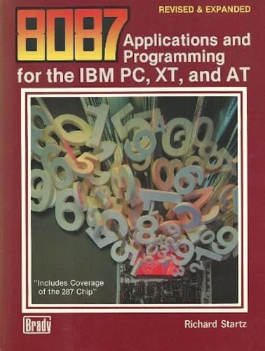 Tapa de 8087 applications and programming for the IBM PC, XT, and AT
