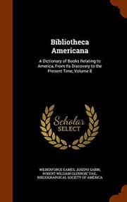 Tapa de Bibliotheca Americana