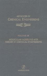 Tapa de Advances in chemical engineering