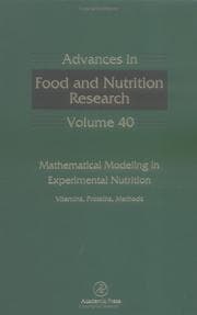 Tapa de Advances in food and nutrition research
