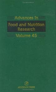 Tapa de Advances in Food and Nutrition Research, Volume 45 (Advances in Food and Nutrition Research)