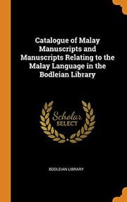 Tapa de Catalogue of Malay Manuscripts and Manuscripts Relating to the Malay Language in the Bodleian Library