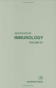 Tapa de Advances in Immunology, Volume 81 (Advances in Immunology)