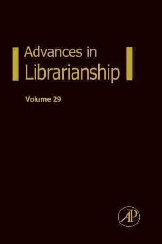 Tapa de Advances in librarianship