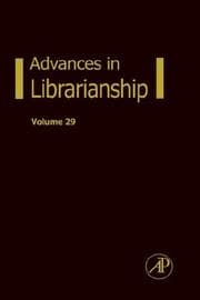 Tapa de Advances in librarianship