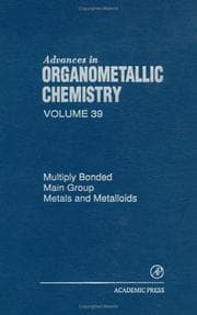 Tapa de Multiply bonded main group metals and metalloids