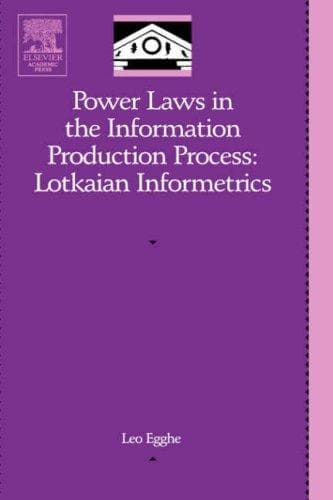 Tapa de Power Laws in the Information Production Process