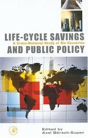 Tapa de Life-Cycle Savings and Public Policy