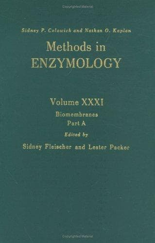 Tapa de Biomembranes, Part A, Volume 31: Volume 31