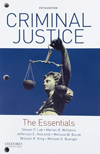Tapa de Criminal justice