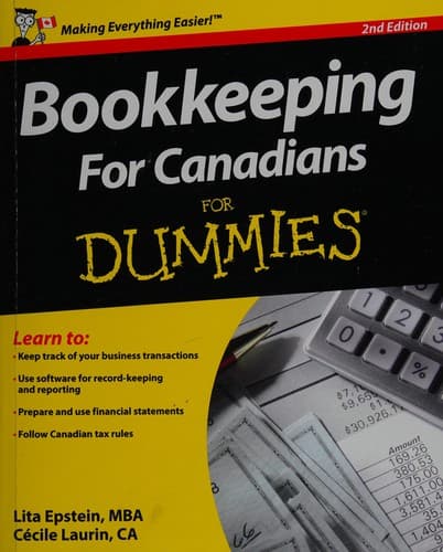 Tapa de Bookkeeping for Canadians for dummies
