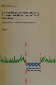 Tapa de Proceedings of the Symposium of the 25th International Course on Land Drainage (ILRI Publication)