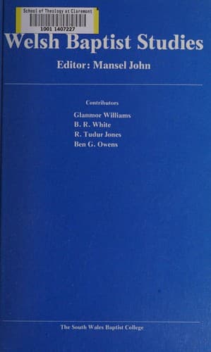 Tapa de Welsh Baptist studies