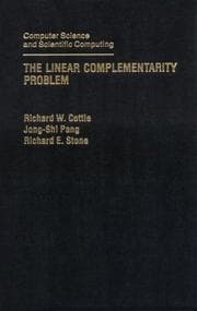 Tapa de The linear complementarity problem