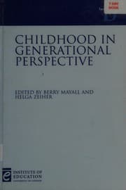 Tapa de Childhood in generational perspective