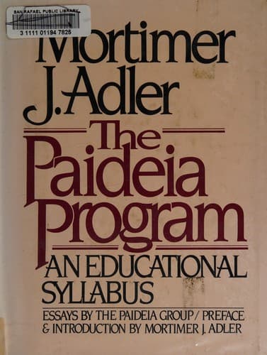 Tapa de The Paideia program