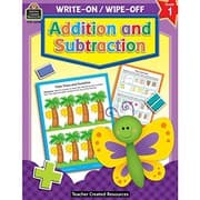 Tapa de Addition and Subtraction Write-On Wipe-Off Book