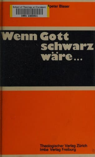 Tapa de Wenn Gott schwarz wäre