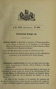 Tapa de Specification of David Gill