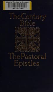 Tapa de The pastoral epistles
