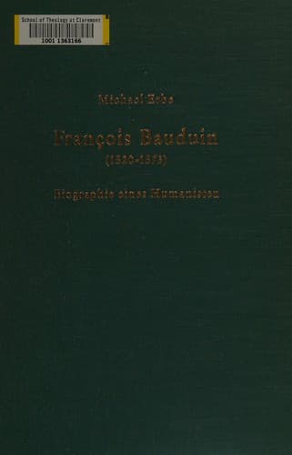 Tapa de François Bauduin (1520-1573)