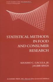 Tapa de Statistical methods in food and consumer research