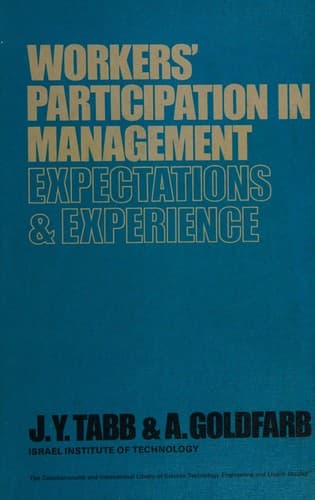 Tapa de Workers' participation in management
